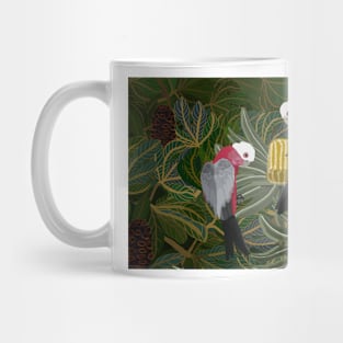 Galahs with Golden Banksias and Seed Pods Mug